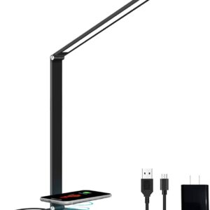 Lámpara LED de Escritorio con Puerto USB y Control Táctil